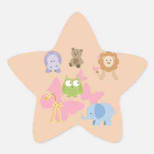 Sticker Étoile Petits Amis Joyeux Groupe