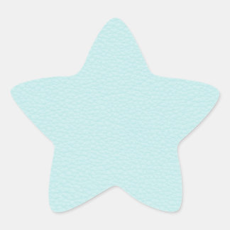 Sticker Étoile Photo de Cuir Turquoise Léger.