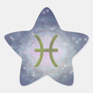 Sticker Étoile Pick Color Pisces Zodiac astrologique