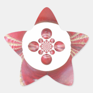 Sticker Étoile Pitch Kaleidoscope : Le Cricket Balls The Game's H