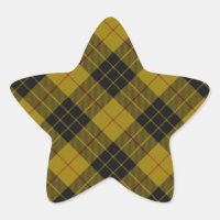 Plaque noire jaune tartan MacLeod