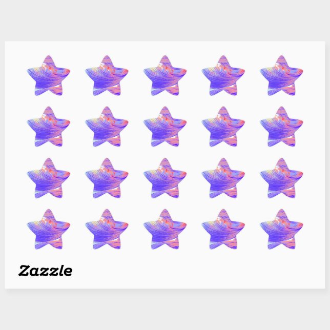 Sticker Étoile Plumes Phoenix - Paint Splatter (Feuille)