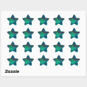 Sticker Étoile Plumes Phoenix - Paint Splatter