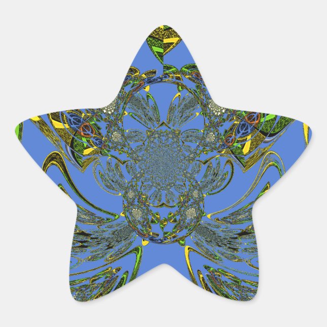 Sticker Étoile Poisson de plumes (Devant)