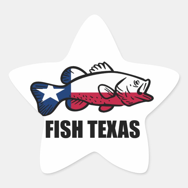 Sticker Étoile Poisson Texas (Devant)