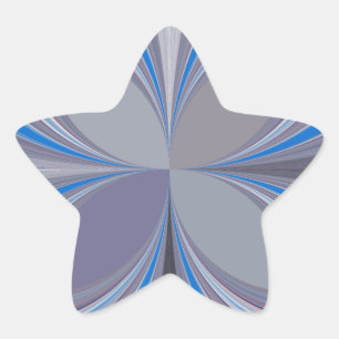 Sticker Étoile Polka gris cendré bleu Pointe Texture Art Imprimer