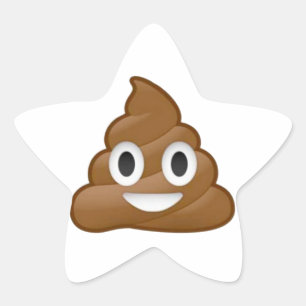 Sticker Étoile Poop émoji