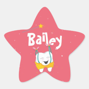 Sticker Étoile Poser Sparkly Magique Amusant mignonne dent volant