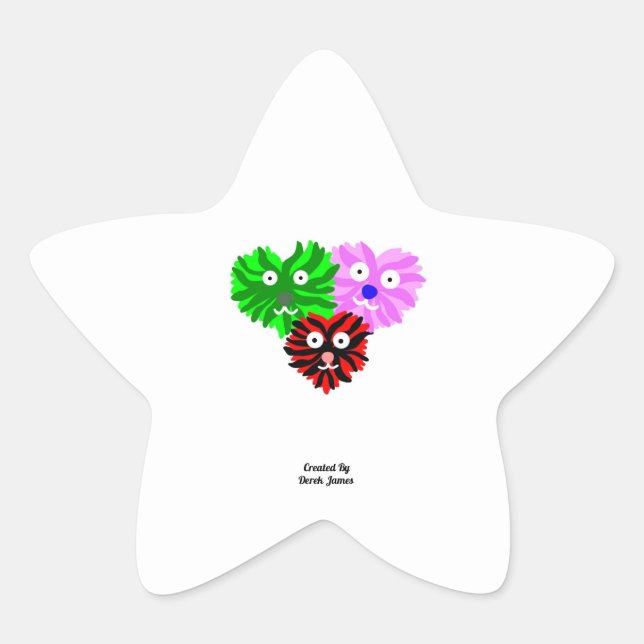 Sticker étoile pour les escargots cardiaques (Devant)