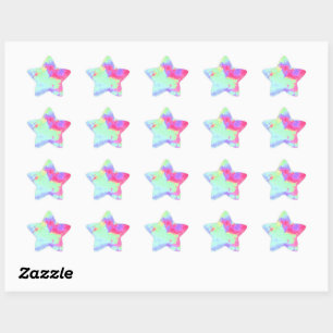 Sticker étoile pour peinture arc-en-ciel