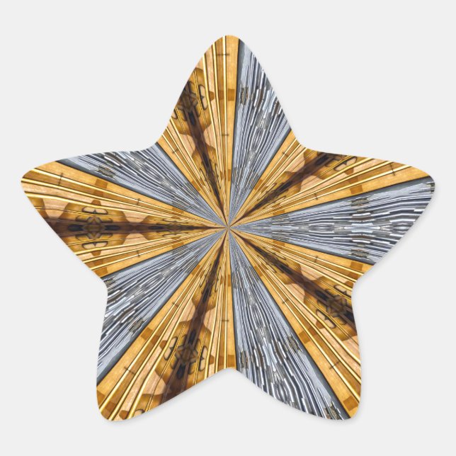 Sticker Étoile Primitif futuriste (Devant)