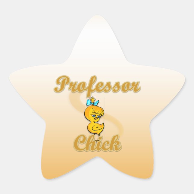 Sticker Étoile Professeur Chick (Devant)
