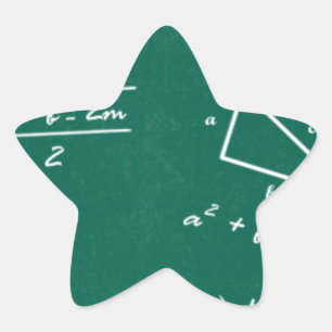 Sticker Étoile professeur de mathématiques algebra geek