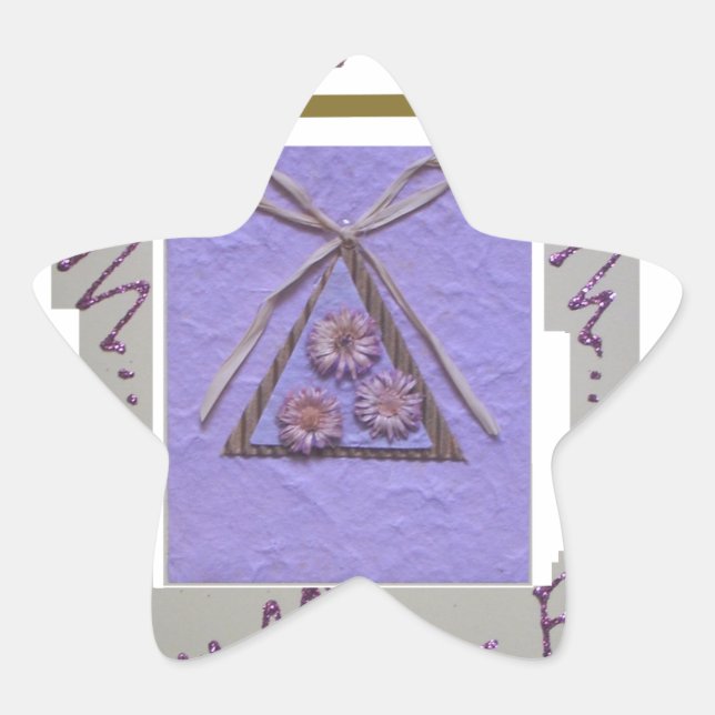 Sticker Étoile Professeur, vous m'apprenez à espérer pour le meil (Devant)