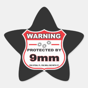 Sticker Étoile protégé par un bouclier de 9 mm