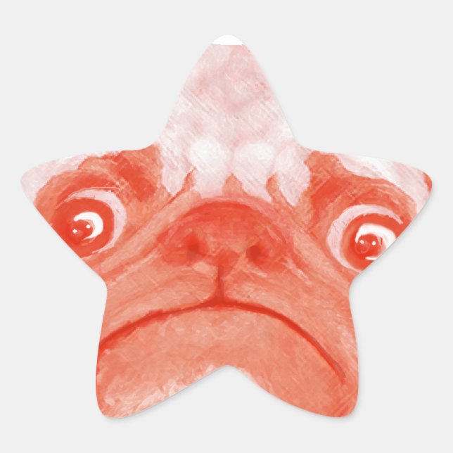 Sticker Étoile PUG_orange3.png (Devant)