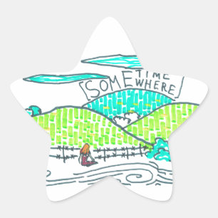 Sticker Étoile Quelque part / Parfois