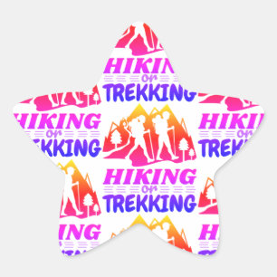 Sticker Étoile Randonnée ou trekking