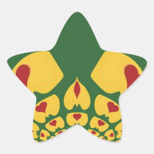 Sticker Étoile Rastas vintages Couleur Un Joli Hakuna Matata.jpg