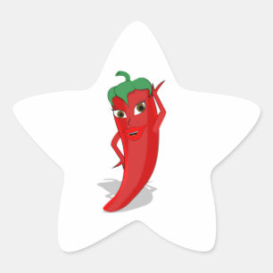 Sticker Étoile Red Hot Pepper Diva