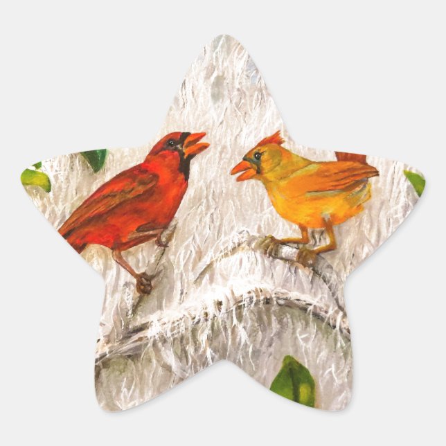 Sticker Étoile RedBirds. Chant d'amour (Devant)