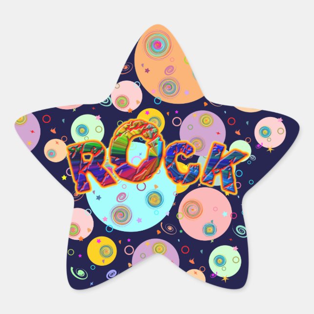 Sticker Étoile Rockstars (Devant)