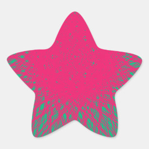 Sticker Étoile rose abstrait