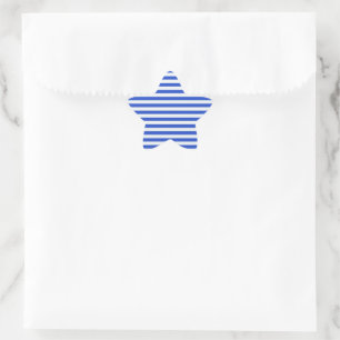 Sticker Étoile Royal Blue Combination Stripes par Shirley Taylor