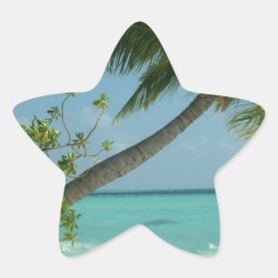 Sticker Étoile Sable de plage tropical Soleil Eau Océan Vagues Su