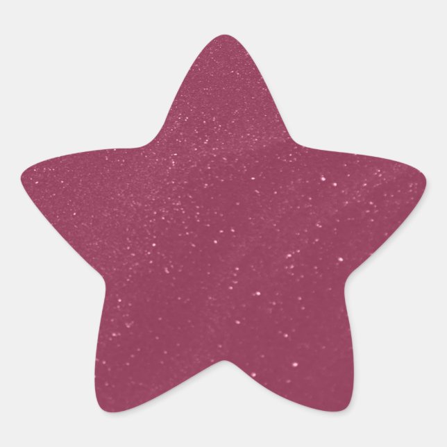 Sticker Étoile Sable Rose Chaud (Devant)