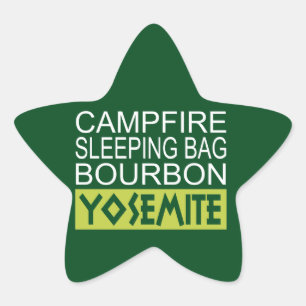 Sticker Étoile Sac couché de feu Bourbon Yosemite