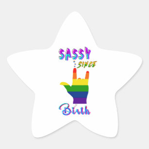 Sticker Étoile Sassy depuis la naissance