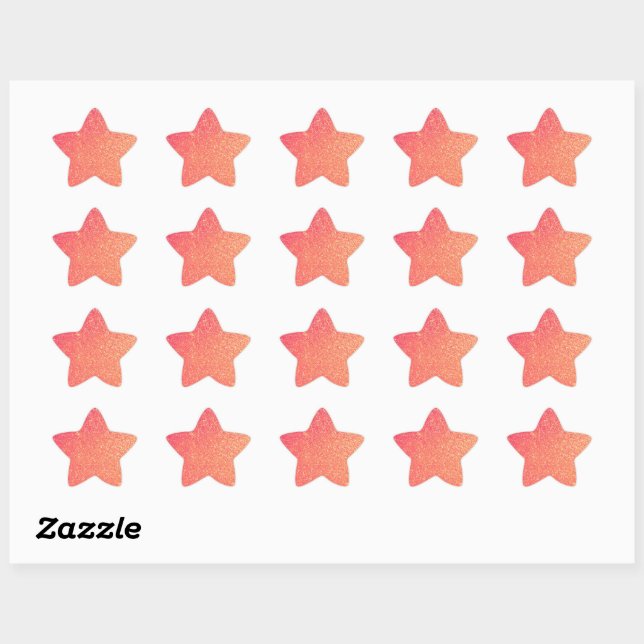 Sticker Étoile Scrapbooking et Journal en rose (Feuille)