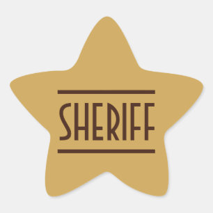 Sticker Étoile Sheriff