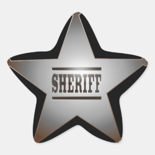 Sticker Étoile Sheriff