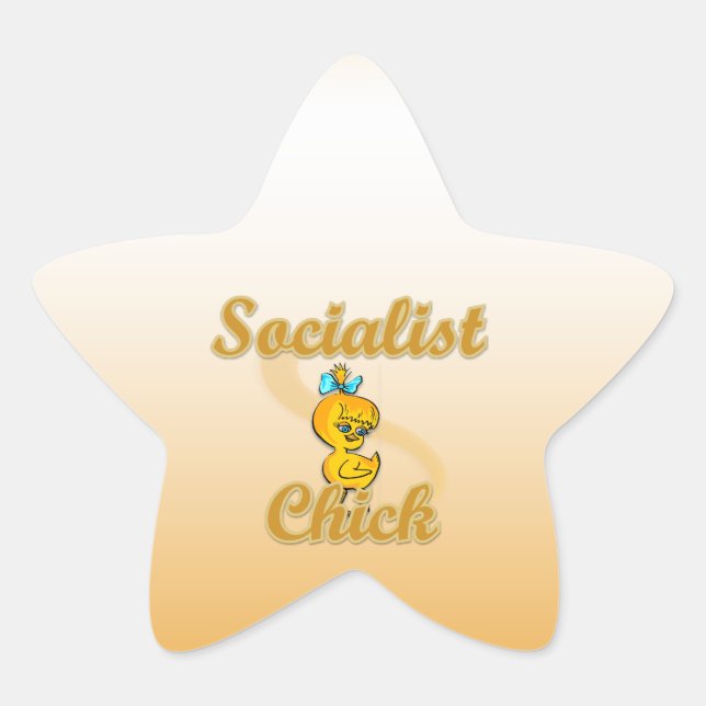 Sticker Étoile socialiste Chick (Devant)