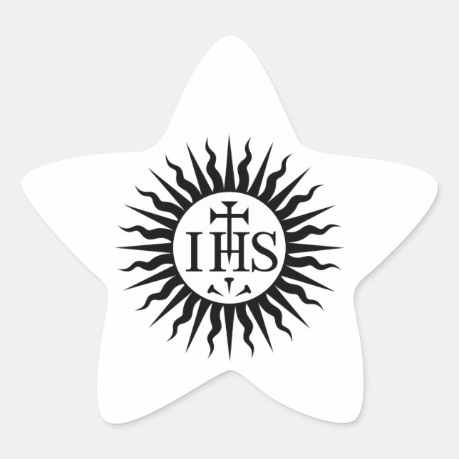 Sticker Étoile Société de Jésus (Jésuites) (Devant)