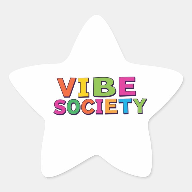Sticker Étoile Société Vibe (Devant)