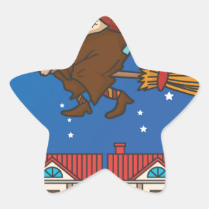 Sticker Étoile sorcière xmas Befana