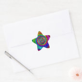 Sticker Étoile Spirale arc-en-ciel (Enveloppe)