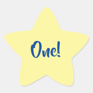 Sticker Étoile Star Cute Kid's Birthday Party Space