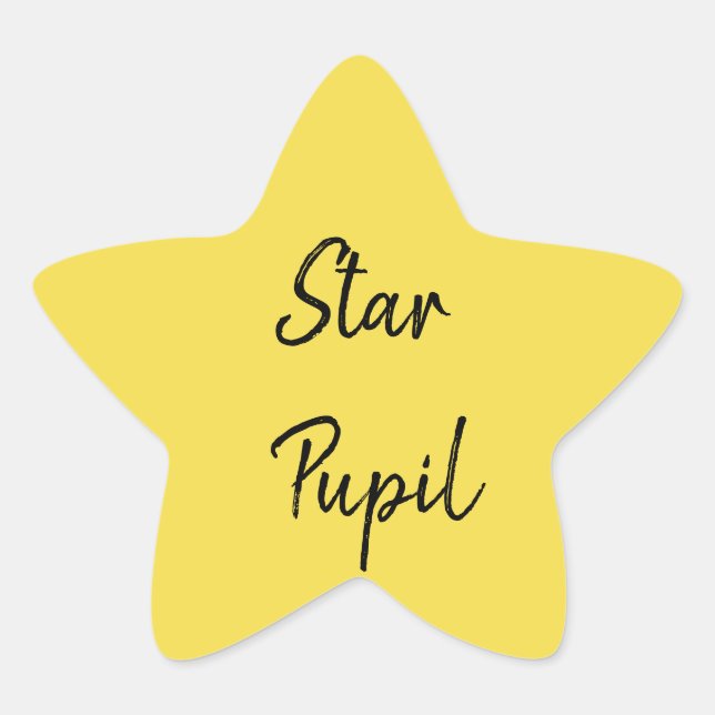 Sticker Étoile Star Pupil (Devant)