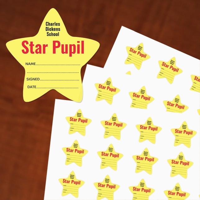 Sticker Étoile Star Pupil à l'école (Créateur téléchargé)