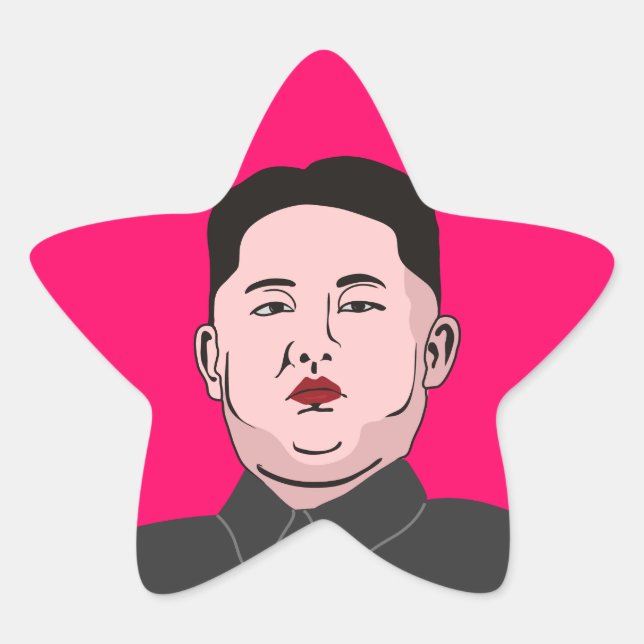 Sticker Étoile Stolid Kim Jong-un (Devant)