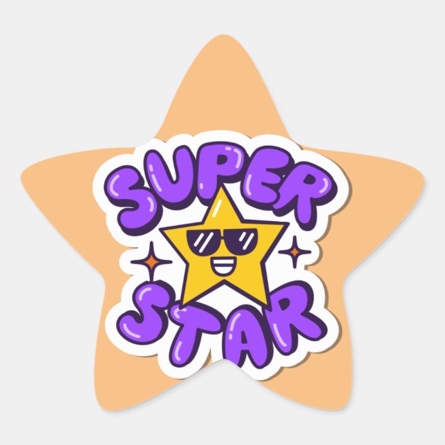 Sticker Étoile superstar (Devant)