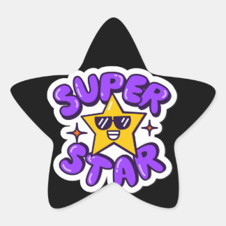 Sticker Étoile superstar