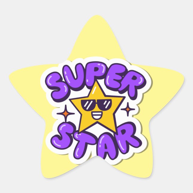 Sticker Étoile superstar (Devant)