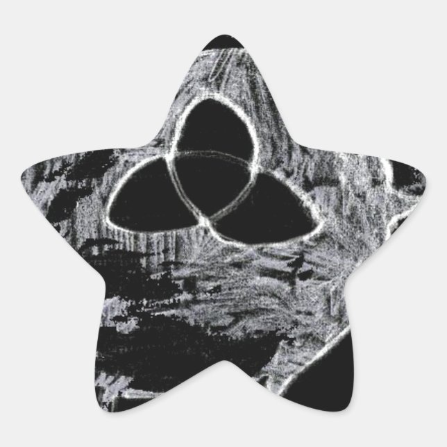 Sticker Étoile symbole wiccan pour les sorcières (Devant)