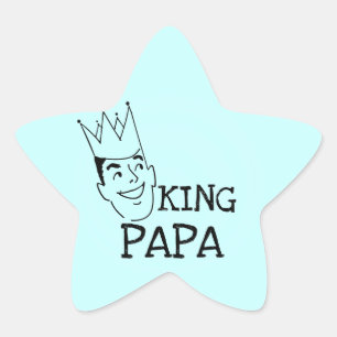 Sticker Étoile T-shirts et cadeaux King Papa