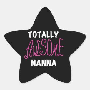 Sticker Étoile T-shirts et cadeaux Nanna roses absolument géniaux